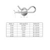 Federstecker Ø 4 mm Edelstahl