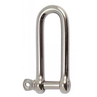 Schäkel lang Edelstahl, gerade 5 mm