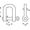 Schäkel PETERSEN, gerade 5 mm