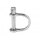 RONSTAN Shackle Wide D, 3mm (1/8") slotted pin